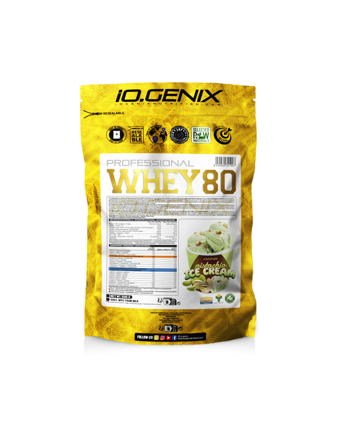Whey 80 PISTACHE