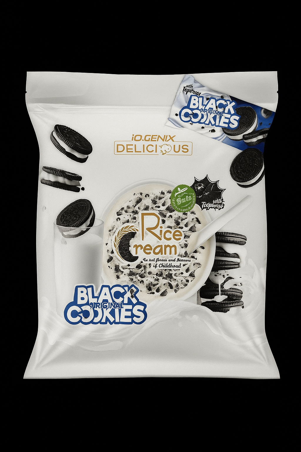 RICE CREAM BLACK COOKIES